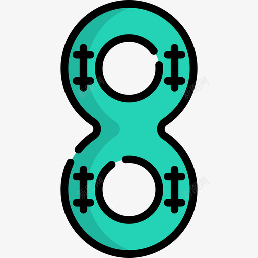 浮子水上乐园7线性颜色图标svg_新图网 https://ixintu.com 水上乐园7 浮子 线性颜色