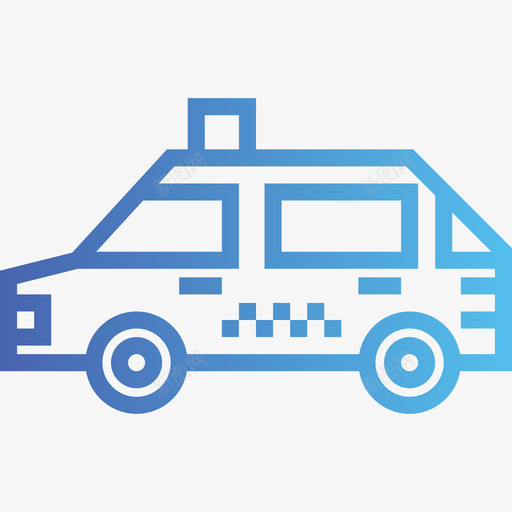 出租车86号酒店梯度图标svg_新图网 https://ixintu.com 86号酒店 出租车 梯度