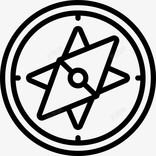 罗盘地理2直线图标svg_新图网 https://ixintu.com 地理2 直线 罗盘