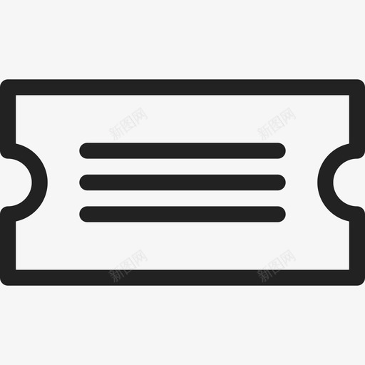 门票派对活动直线图标svg_新图网 https://ixintu.com 派对活动 直线 门票