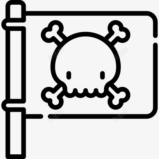 乔利罗杰海盗30直系图标svg_新图网 https://ixintu.com 乔利罗杰 海盗30 直系