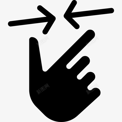 缩小触摸手势5填充图标svg_新图网 https://ixintu.com 填充 缩小 触摸手势5