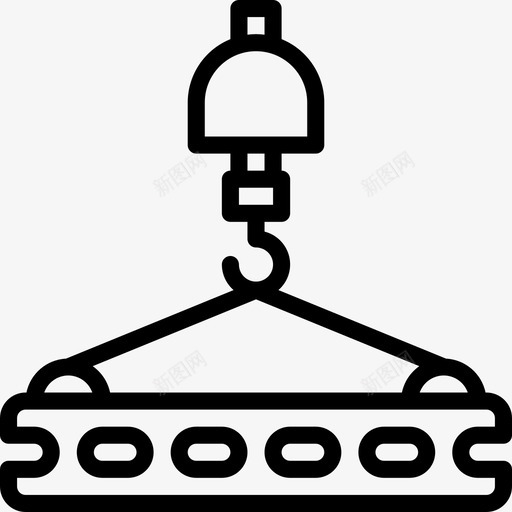 起重机结构46直线图标svg_新图网 https://ixintu.com 直线 结构46 起重机