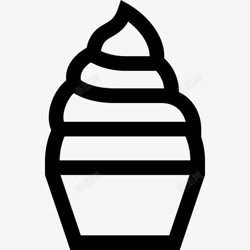 纸杯蛋糕面包店34直系图标svg_新图网 https://ixintu.com 直系 纸杯蛋糕 面包店34