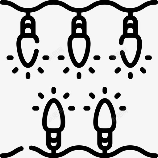 圣诞夜派对17直系图标svg_新图网 https://ixintu.com 圣诞夜派对17 直系