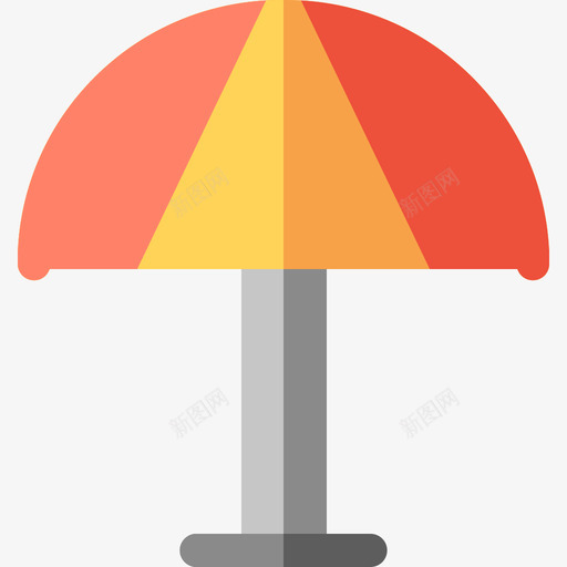 雨伞夏季14扁平图标svg_新图网 https://ixintu.com 夏季14 扁平 雨伞