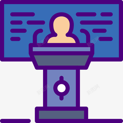 演示文稿教育137线性颜色图标svg_新图网 https://ixintu.com 教育137 演示文稿 线性颜色