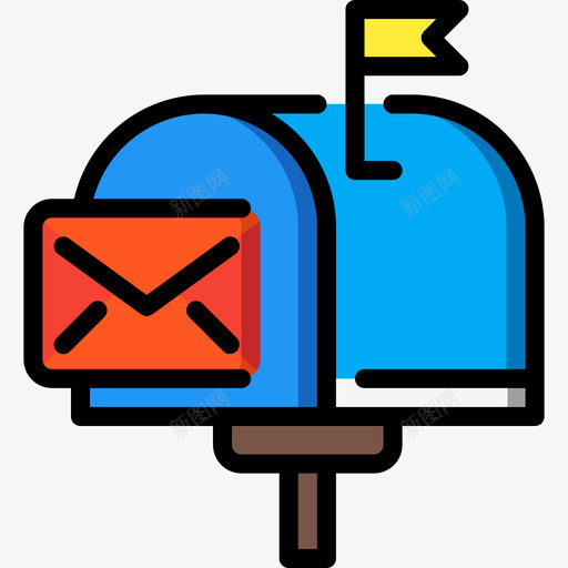 邮箱联系我们23线性颜色图标svg_新图网 https://ixintu.com 线性颜色 联系我们23 邮箱