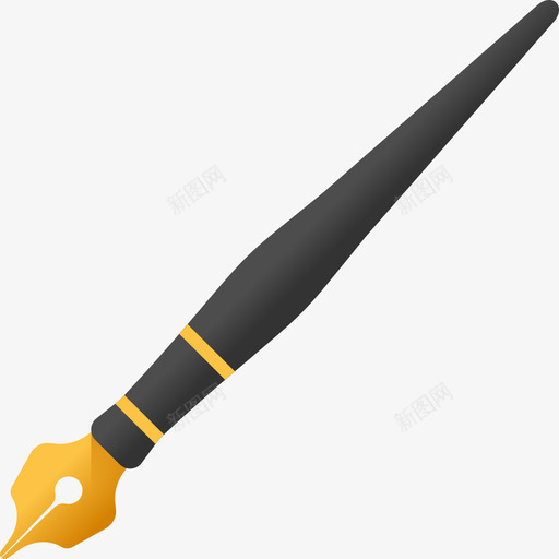 钢笔文具34彩色图标svg_新图网 https://ixintu.com 彩色 文具34 钢笔