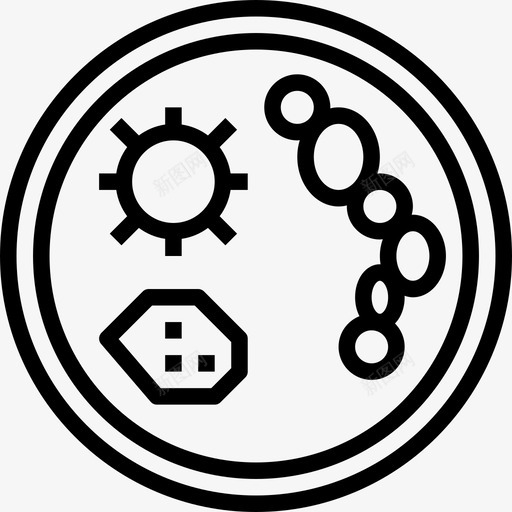 培养皿遗传学和生物工程线性图标svg_新图网 https://ixintu.com 培养皿 线性 遗传学和生物工程