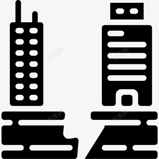 地震自然灾害10填充图标svg_新图网 https://ixintu.com 地震 填充 自然灾害10