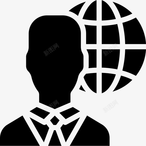 商人人力资源36填充图标svg_新图网 https://ixintu.com 人力资源36 商人 填充