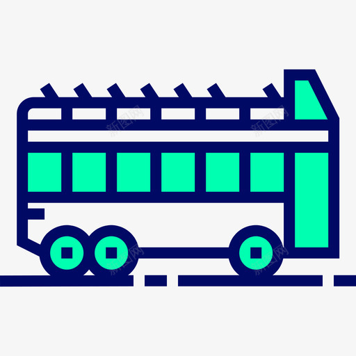公交46路绿影图标svg_新图网 https://ixintu.com 46路 公交 绿影