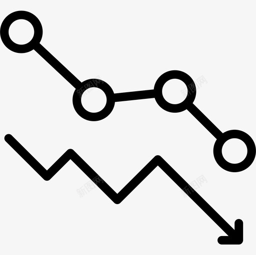 Dot分析7线性图标svg_新图网 https://ixintu.com Dot 分析7 线性