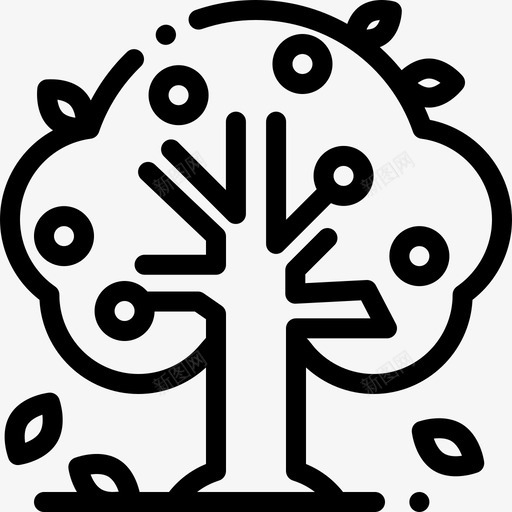 果树自然24直系图标svg_新图网 https://ixintu.com 果树 直系 自然24