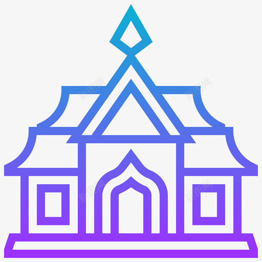 WatBenchamapohit地标2坡度图标svg_新图网 https://ixintu.com WatBenchamapohit 地标2 坡度