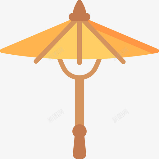伞瓷器12扁平图标svg_新图网 https://ixintu.com 伞 扁平 瓷器12