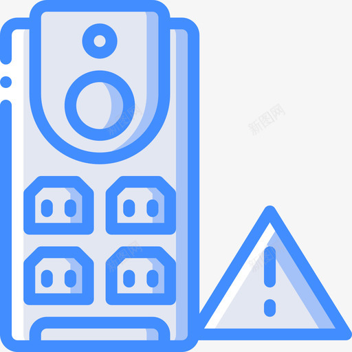 插头网络和数据库11蓝色图标svg_新图网 https://ixintu.com 插头 网络和数据库11 蓝色
