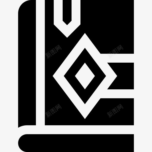 圣经万圣节66填充图标svg_新图网 https://ixintu.com 万圣节66 圣经 填充