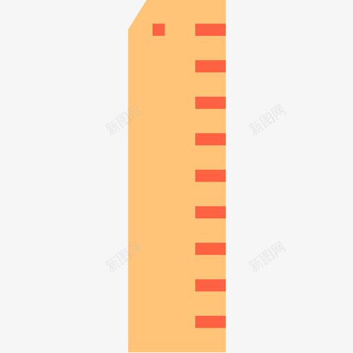 2号施工工具平尺图标svg_新图网 https://ixintu.com 2号施工工具平尺