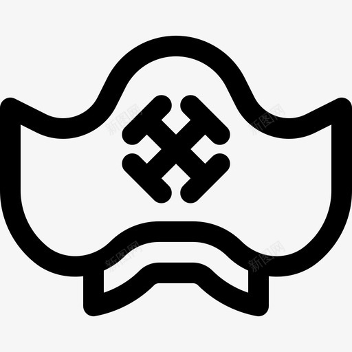 海盗帽嘉年华7直系图标svg_新图网 https://ixintu.com 嘉年华7 海盗帽 直系