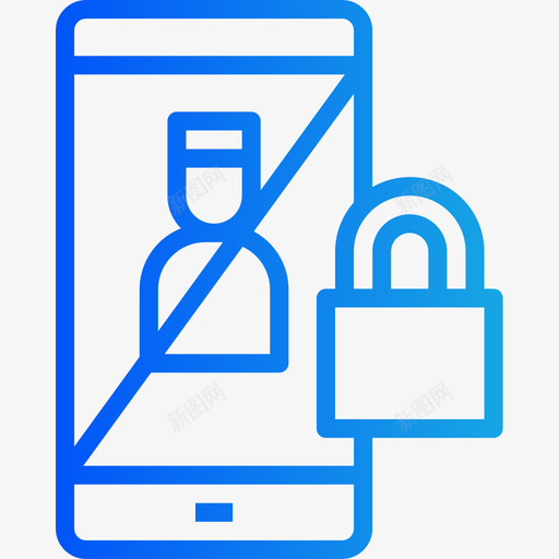 智能手机gdpr16渐变图标svg_新图网 https://ixintu.com gdpr16 智能手机 渐变