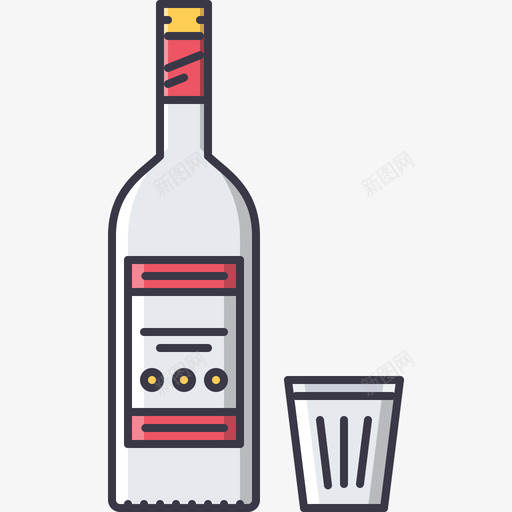 伏特加酒吧3彩色图标svg_新图网 https://ixintu.com 伏特加 彩色 酒吧3