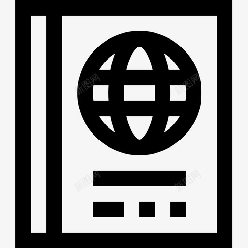 护照文件6直系图标svg_新图网 https://ixintu.com 护照 文件6 直系