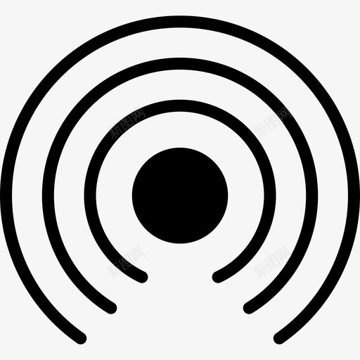 信号连接4实心图标svg_新图网 https://ixintu.com 信号 实心 连接4
