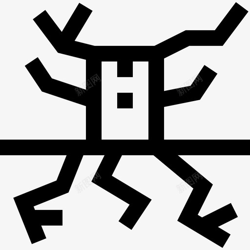 干旱天气和季节线性图标svg_新图网 https://ixintu.com 天气和季节 干旱 线性