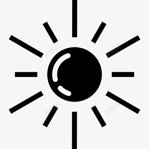 太阳天气150固体图标svg_新图网 https://ixintu.com 固体 天气150 太阳