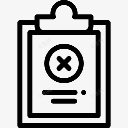 剪贴板笔记任务5线性图标svg_新图网 https://ixintu.com 剪贴板 笔记任务5 线性