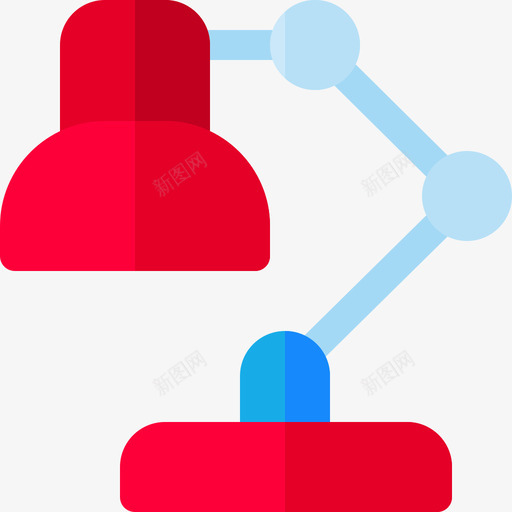 台灯文具28扁平图标svg_新图网 https://ixintu.com 台灯 扁平 文具28