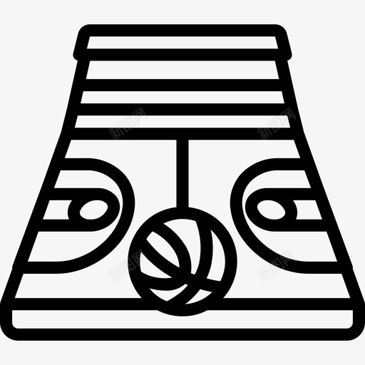 篮球场5号体育场直线图标svg_新图网 https://ixintu.com 5号体育场 直线 篮球场