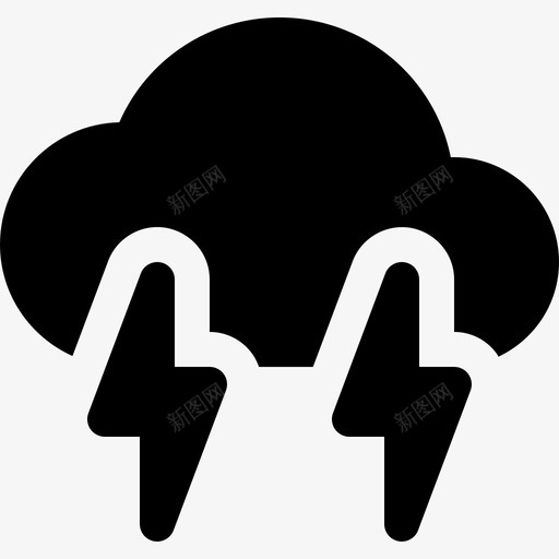 暴风雨天气96充满图标svg_新图网 https://ixintu.com 充满 天气96 暴风雨