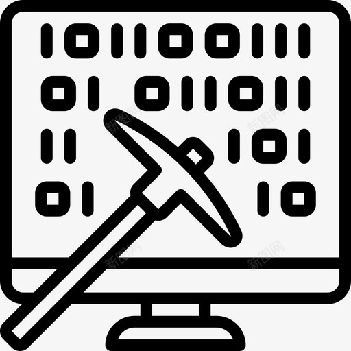 二进制代码人工智能19线性图标svg_新图网 https://ixintu.com 二进制代码 人工智能19 线性
