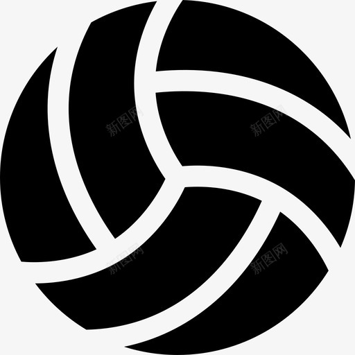 排球夏季派对16满员图标svg_新图网 https://ixintu.com 夏季派对16 排球 满员