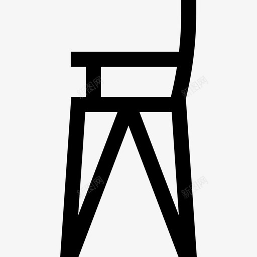 喂养椅婴儿34直线型图标svg_新图网 https://ixintu.com 喂养椅 婴儿34 直线型