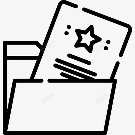 文件夹反馈和推荐6线性图标svg_新图网 https://ixintu.com 反馈和推荐6 文件夹 线性
