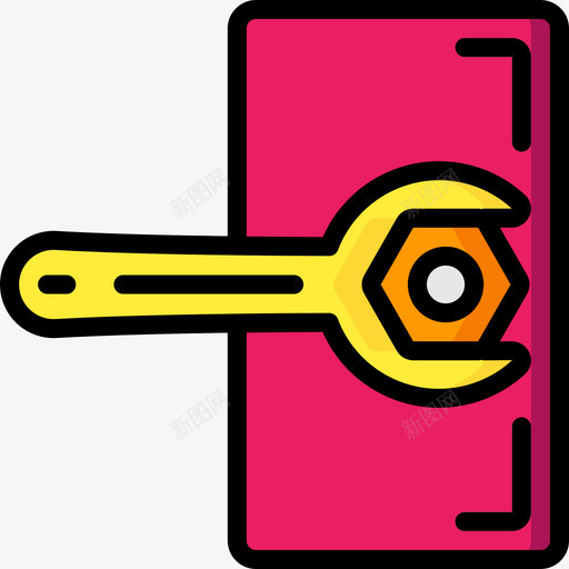 扳手diy5线性颜色图标svg_新图网 https://ixintu.com diy5 扳手 线性颜色
