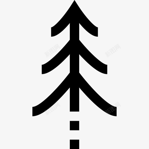 树木气候和季节线性图标svg_新图网 https://ixintu.com 树木 气候和季节 线性