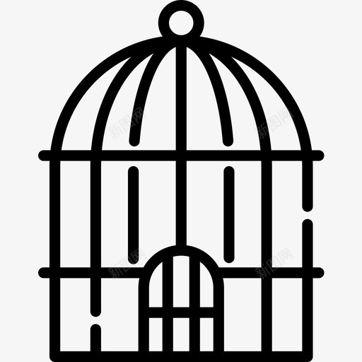 笼子宠物16线性颜色图标svg_新图网 https://ixintu.com 宠物16 笼子 线性颜色