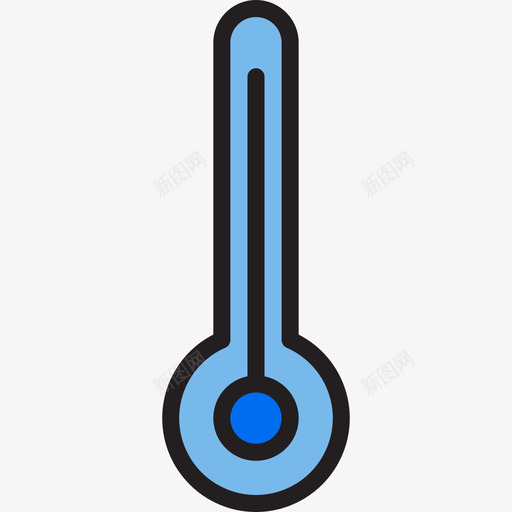 温度计天气110线性颜色图标svg_新图网 https://ixintu.com 天气110 温度计 线性颜色