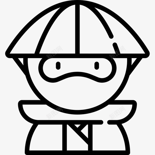忍者忍者9线性图标svg_新图网 https://ixintu.com 忍者 忍者9 线性