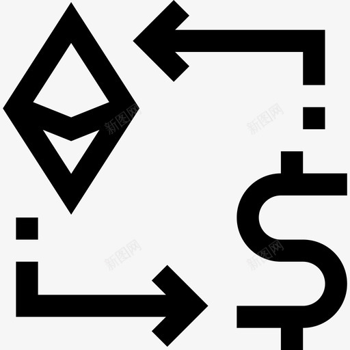 EthreumCryptocurrency7线性图标svg_新图网 https://ixintu.com Cryptocurrency7 Ethreum 线性