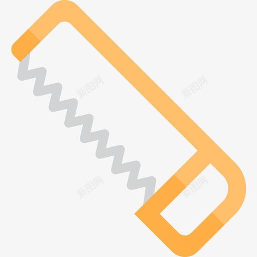 平锯管道工工具图标svg_新图网 https://ixintu.com 平锯 管道工工具