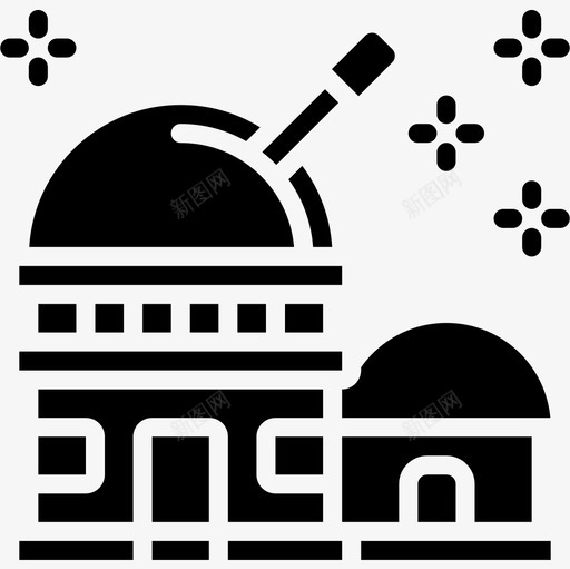 望远镜科学63填充图标svg_新图网 https://ixintu.com 填充 望远镜 科学63