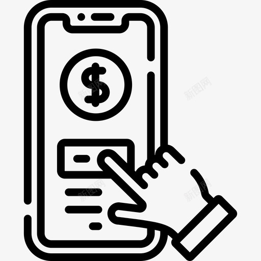 网上商店网上购物33线性图标svg_新图网 https://ixintu.com 线性 网上商店 网上购物33