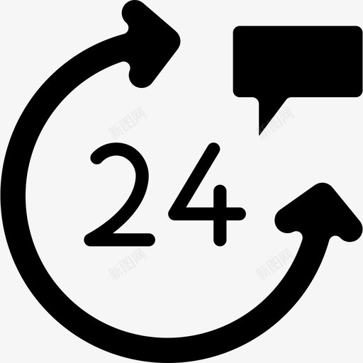 24小时技术支持20加油图标svg_新图网 https://ixintu.com 24小时 加油 技术支持20