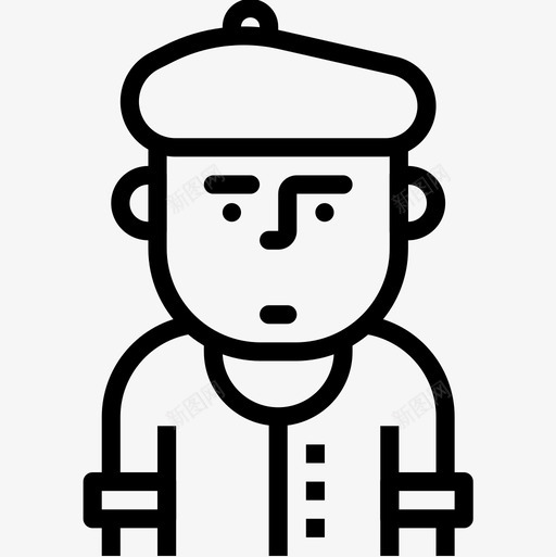 艺术家职业人化身5直系图标svg_新图网 https://ixintu.com 直系 职业人化身5 艺术家